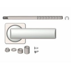Ручка раздельная КРИТ-М РФ-К88 Чб черный
