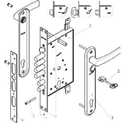 Замок врезной МЕТТЭМ ЗВ13 173.1.1