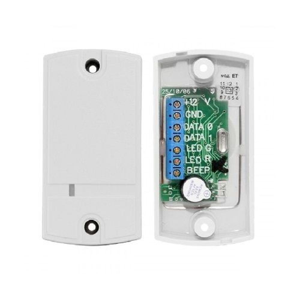 Считыватель карт накладной IronLogic Matrix-II-K+ (серый) формат EM-Marine, встроен. контроллер