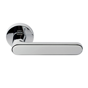 Ручка дверная PALLINI "Лион" PAL-Z09 PC/White (полированный хром/белый)