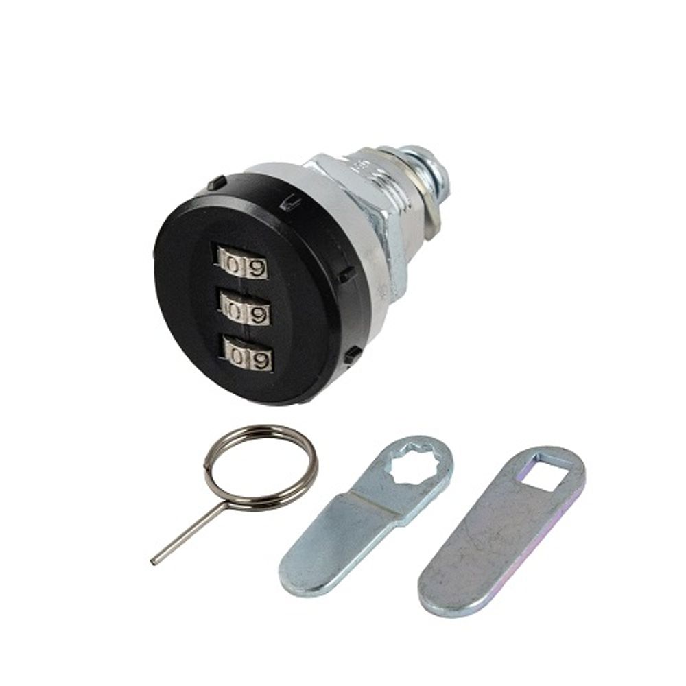 Замок мебельный кодовый 6017-20BL черный