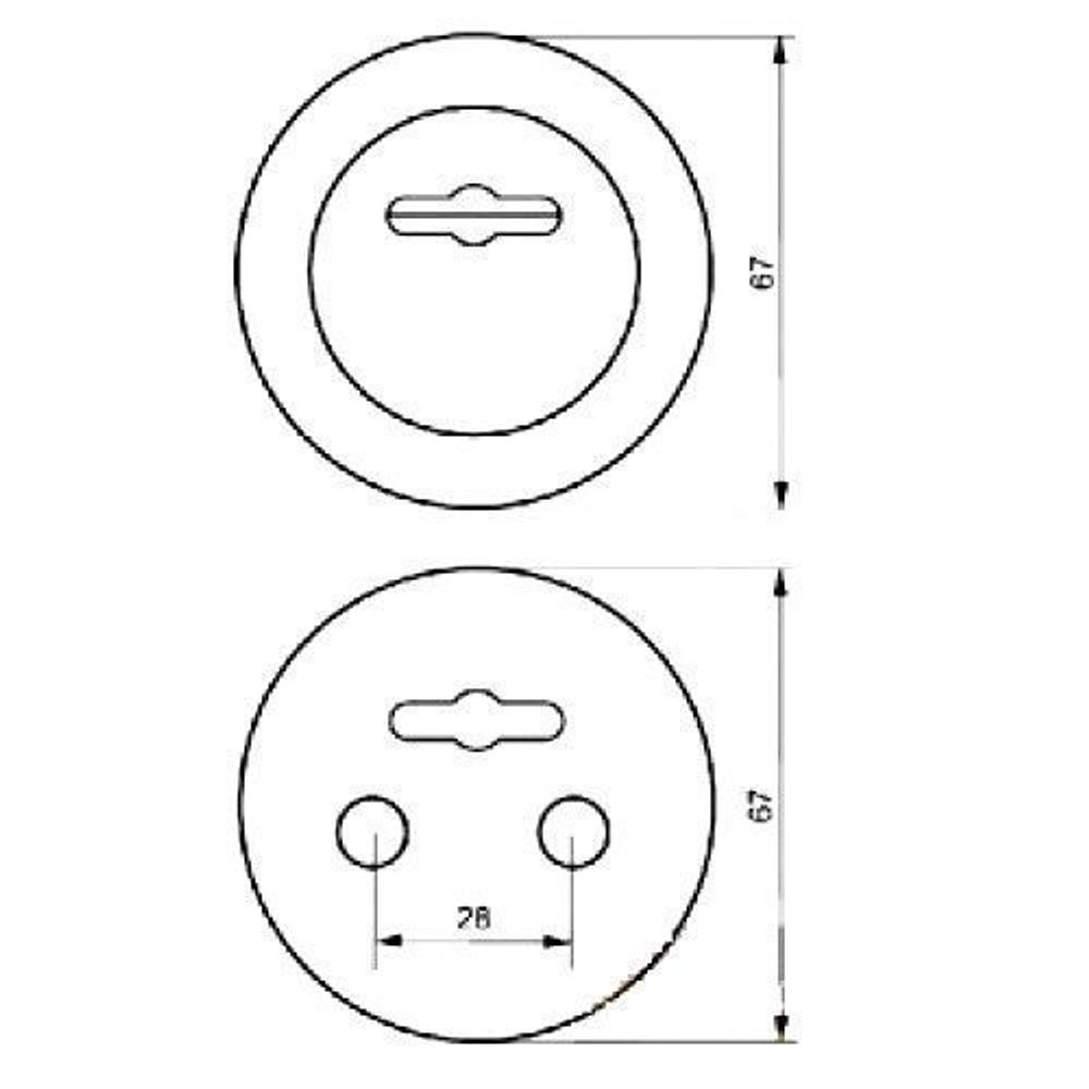 Броненакладка врезная LEKSA под сувальдный замок