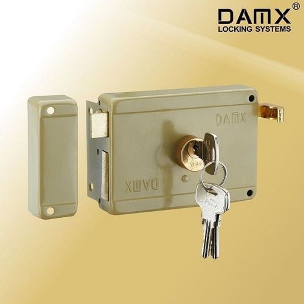 Замок накладной RL 12-I DAMX GR бежевый