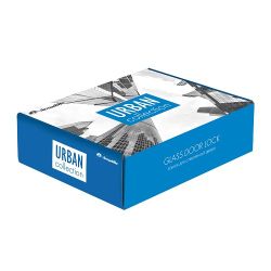 Замок с нажимной ручкой для стеклянной двери ARMADILLO SPACE.GL.LWC AL (алюминий) /57927/