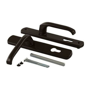 Нажимной гарнитур WDP 25/85 с возвратной ручкой, коричневый (RAL 8017)