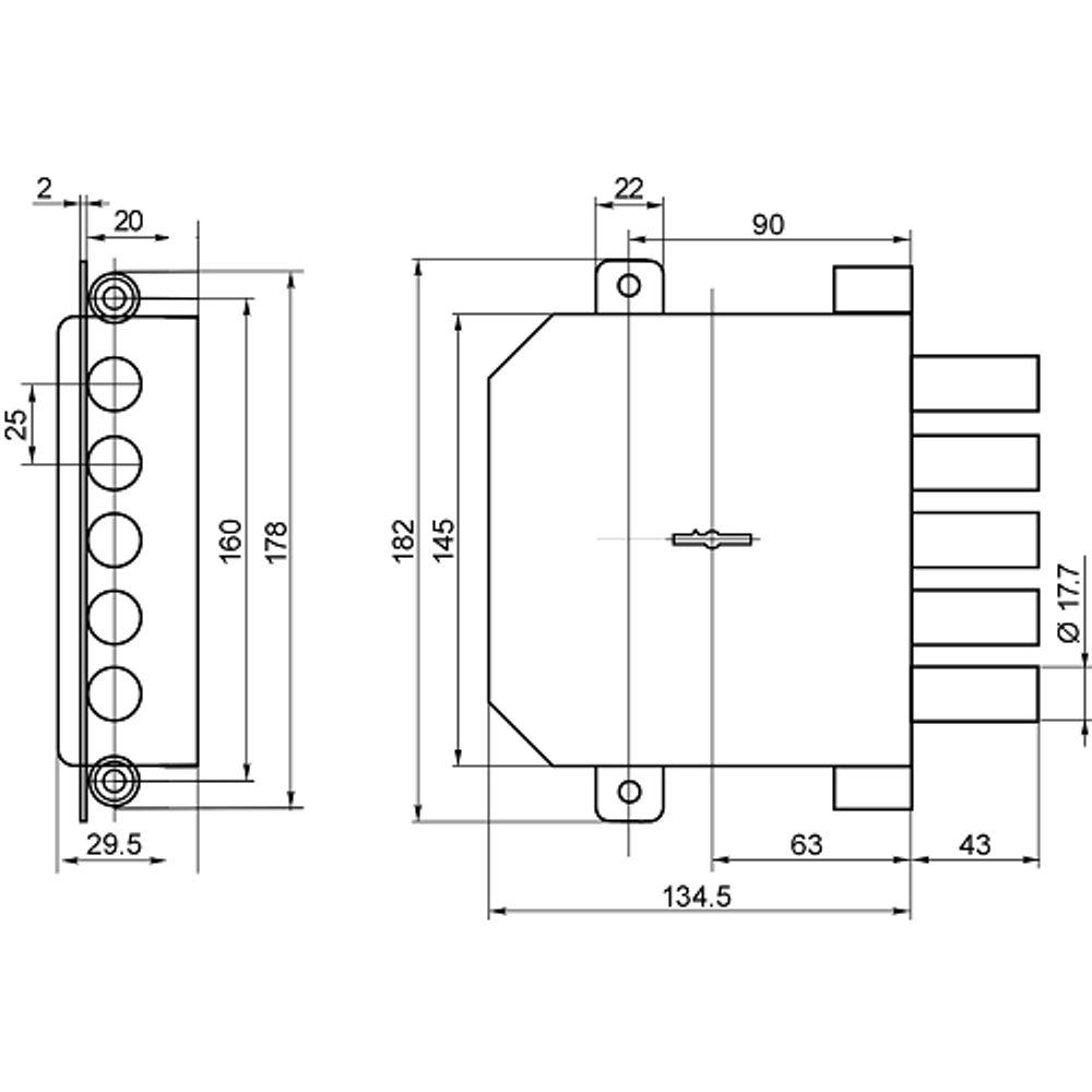 Замок врезной BORDER 72207 К8-6 БПТ