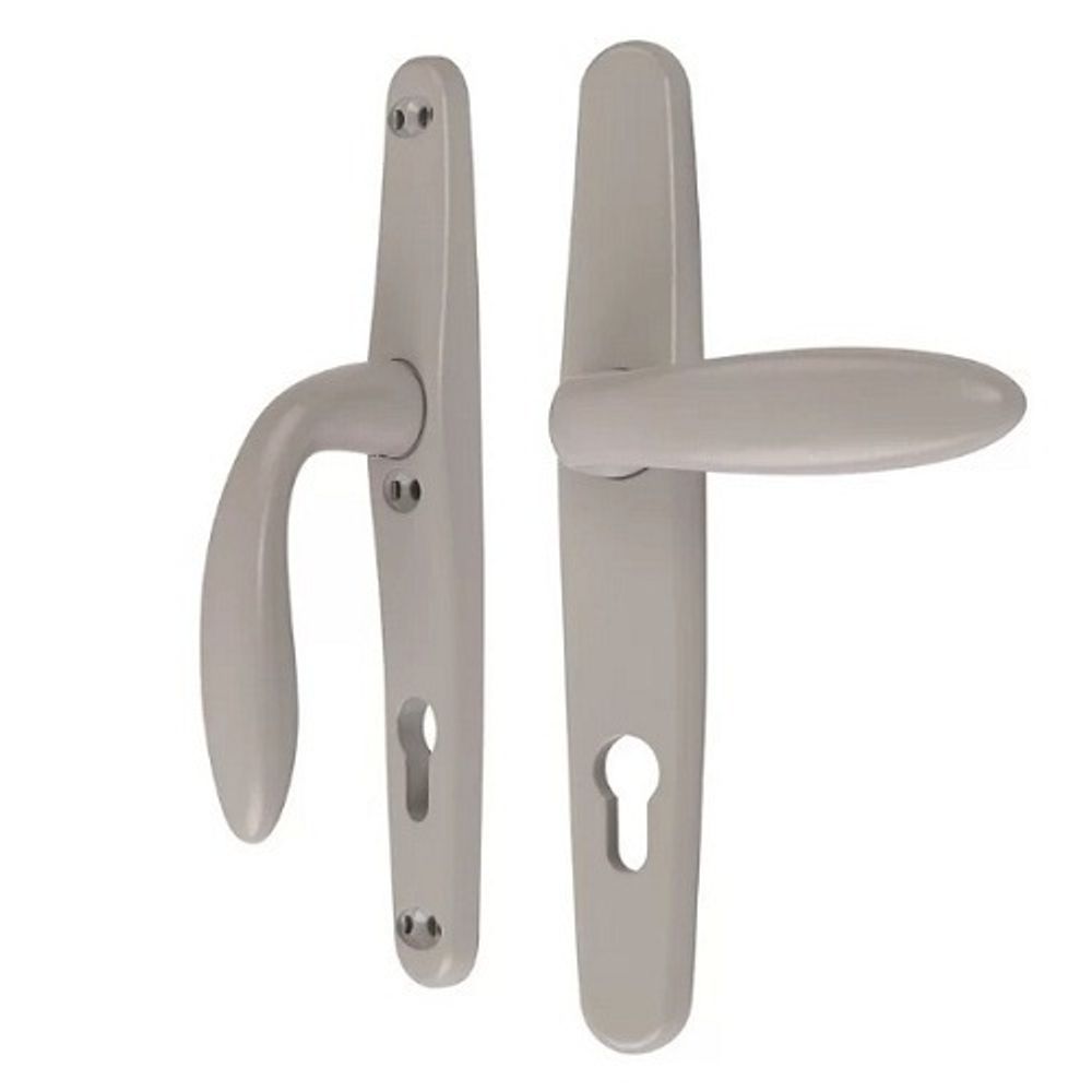 Нажимной гарнитур STUBLINA 1025.00.315 Е=92 мм серый (RAL 9006)