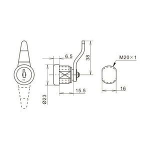 Замок почтовый EUROLOCK ЗП-12Х 2 кл.