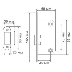 Механизм МЕДИО BAT 7045 oval (овал) SN никель