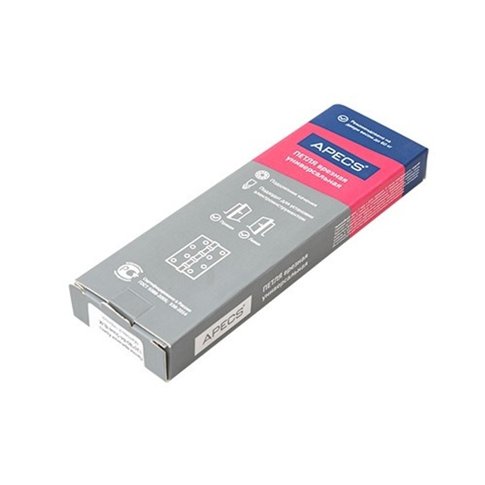Петля дверная APECS 120x80-B4 Steel NISM супер. мат.никель (1шт)
