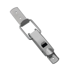 Замок накидной с фиксатором L=110 нерж. сталь