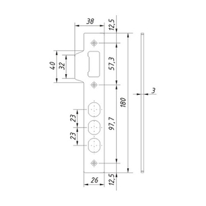 Ответная планка к ГАРДИАН 1211 /32363/