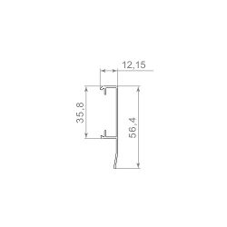 Комплект ARMADILLO Comfort-PRO верх.направ. 80/2,3/3000 и декор.накладка 3м BL (черный) /60537/