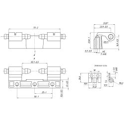 Петля потайная EZ 096