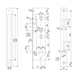 Замок врезной ГАРДИАН 25.11.24 /25695/