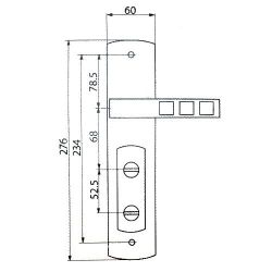 Ручка на планке Кватро ML-300 автомат R правая