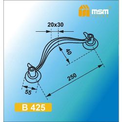 Ручка-скоба MSM B425 MBR мат.коричневый