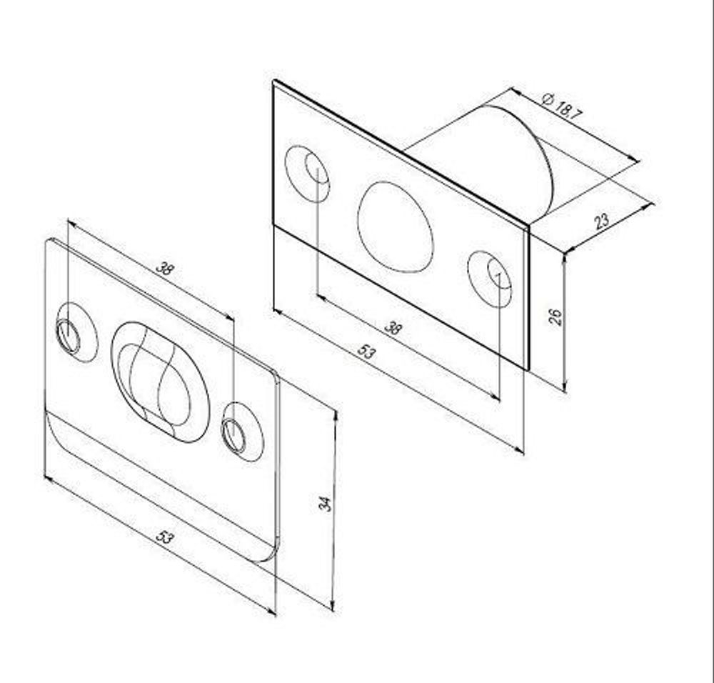 Шариковый фиксатор PUNTO LB-15 CP хром /42037/