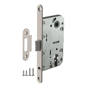 Защелка врезная под цилиндр AJAX PLASTLP85-50 SN мат.никель /48279/