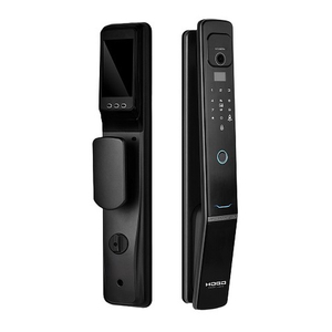 Замок врезной электронный Hogo V05 с распознаванием лица, черный /60803/