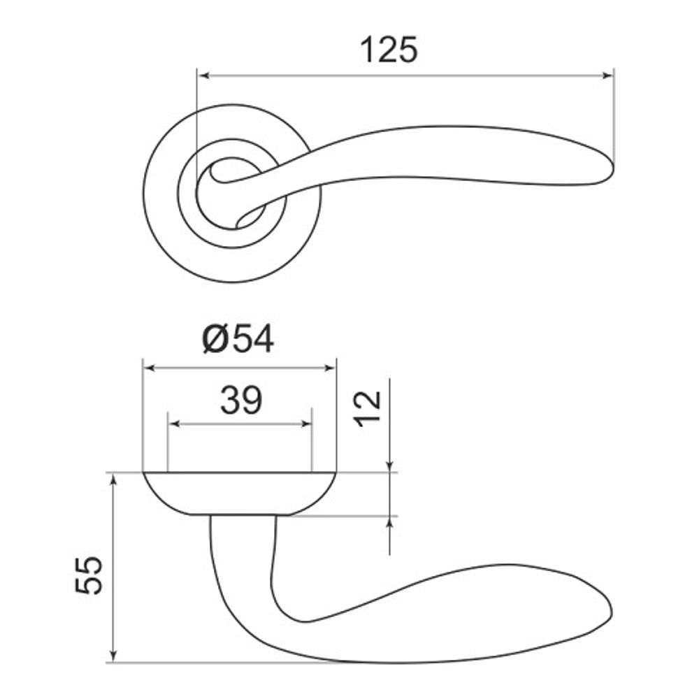 Ручка раздельная ARMADILLO VIRGO LD57 1AB/GP-7 бронза/золото /14667/