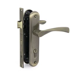 Замок врезной с ручками PALLADIUM ЗВ-AL 1703 AB бронза