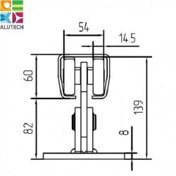 Опора роликовая SGN.01.150 (1шт)