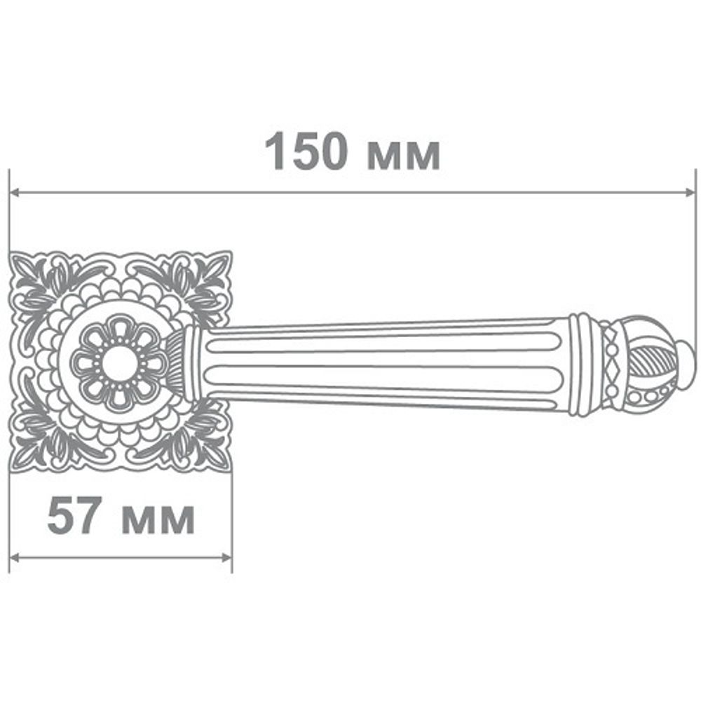 Ручка Медио 26-069 BCF-K кофе глянец