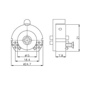 Цилиндровый механизм KALE KILIT 164 F крест-ключ 3кл. /1025/