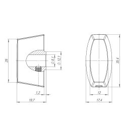 Вертушка на цилиндр ARMADILLO CB-Slim FSG-39 флорентийское золото /48141/