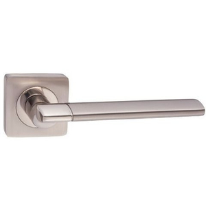 Ручка дверная RENZ 57-02 SC/CP "Марчелло" (хром матовый/хром блестящий)