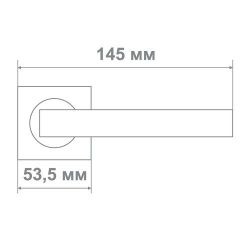 Ручка Медио L09-169 RSC/CP мат.никель/хром