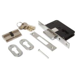 Замок врезной APECS 95/60 CR хром