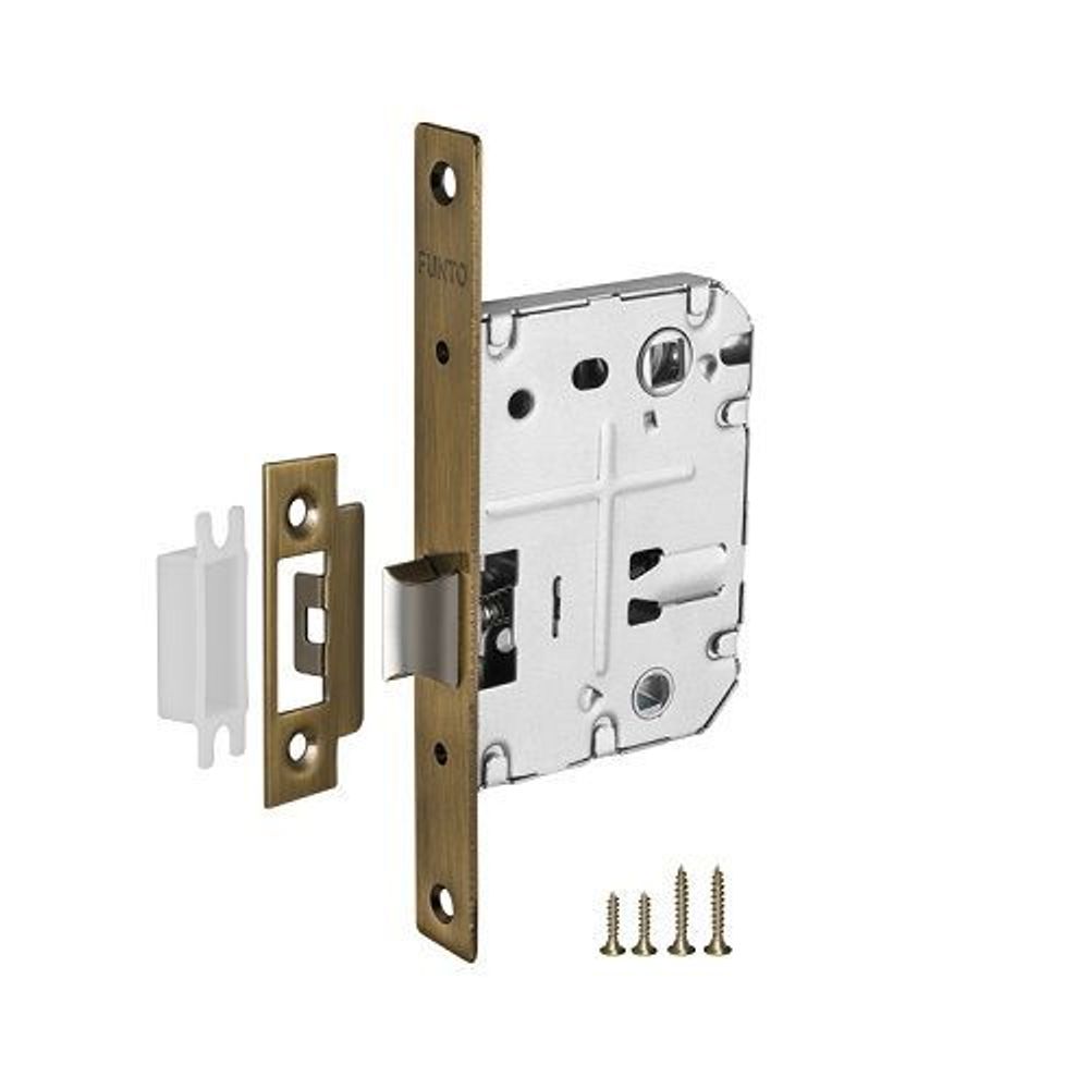 Защелка врезная PUNTO L72-50 ABG зеленая бронза /36949/