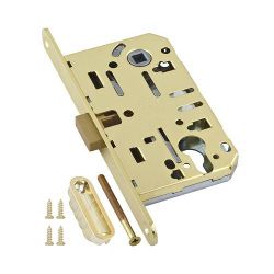 Замок межкомнатный под цилиндр AGB MEDIANA POLARIS B06103.50.03.567 (латунь) /25599/