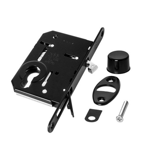 Замок межкомнатный под цилиндр для раздвижных дверей AGB SCIVOLA TRE B08982.50.93 (черный) /46377/