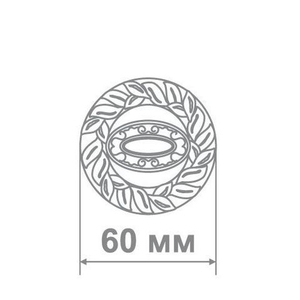 Накладка дверная Аделли АВК65 CP/BL хром/черный