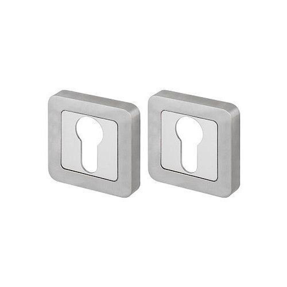 Накладка под цилиндр FUARO ET XM SSC/CP-16 сатин.хром/хром /39917/