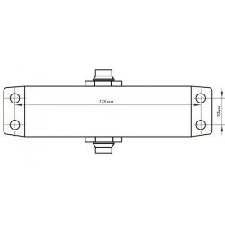 Доводчик дверной NOTEDO DC-040 white белый (40 кг)