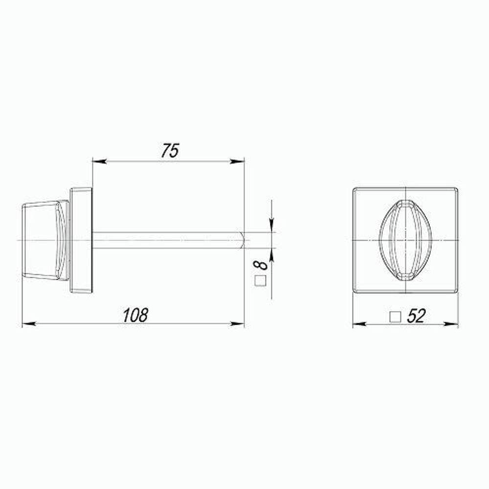 Ручка поворотная ARMADILLO BKW8/USQ SN-3 Матовый никель /42387/