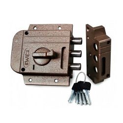 Замок накладной КАЛУГА ЗН1УС-М15 5 ключей