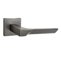 Ручка дверная PUERTO AL 549-03 MBN slim (матовый черный никель)