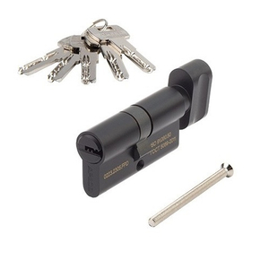 Цилиндровый механизм с вертушкой APECS SM-60-C BLM матовый черный