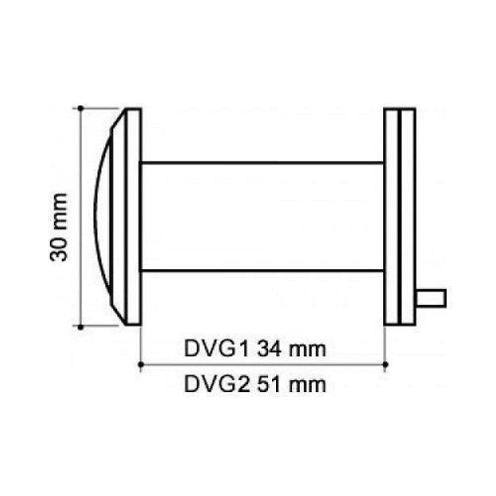 Глазок дверной ARMADILLO DV1, 16/35-60 GP золото /14662/
