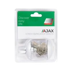 Ручка поворотная с фиксацией ключом AJAX BK6 FIX JR BL-24 черный /49819/