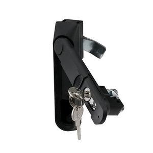 Замок мебельный MS-1848-1KD/P (ригель изогнутый на 8мм, английский ключ)