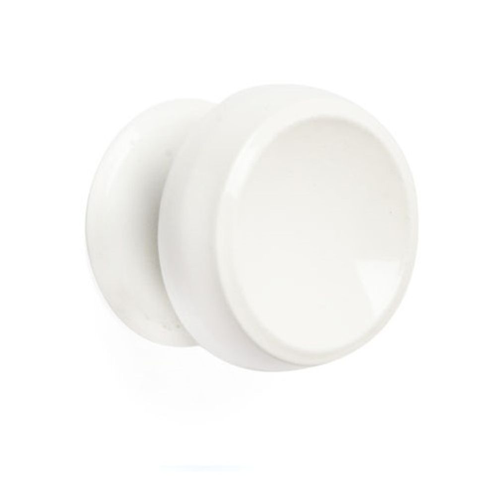 Ручка-кнопка металлическая РК-1 белая