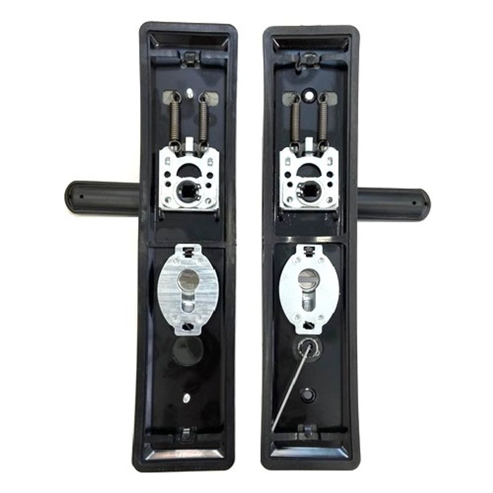 Ручка на китайскую дверь LEKSA 002A-5 графит (универсальная)