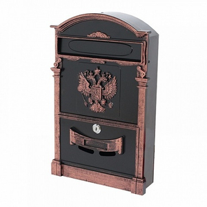 Ящик почтовый АЛЛЮР №4011B "Герб" старая медь