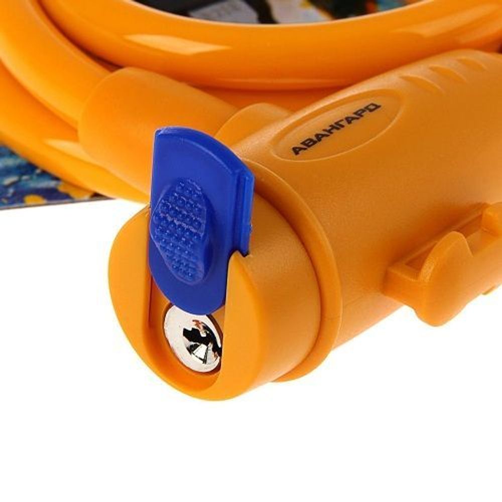 Замок навесной АВАНГАРД ВС-Т10 (1000 мм с тросом) ОРАНЖ